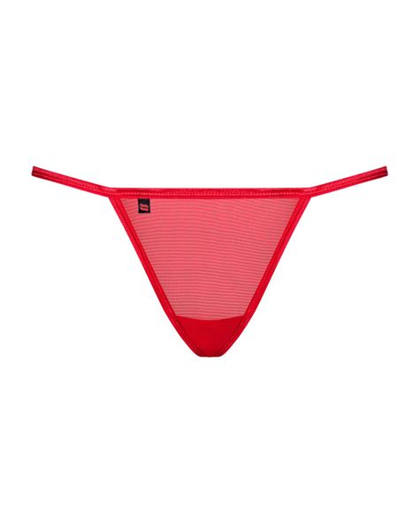Red Thong With Bow Obsessive Thongs
