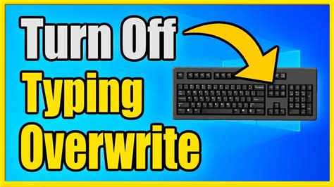 How To Turn Off And On Text Overwrite On Windows 10 And Chrome Insert Key