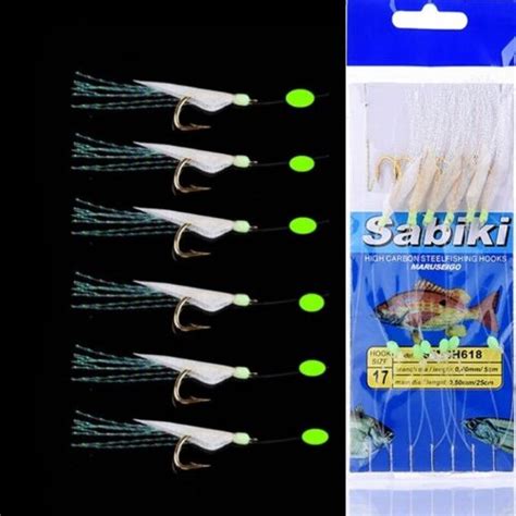 10 Pack Sabiki Bait Rigs Saltwater Freshwater Fishing Lure Real Fish
