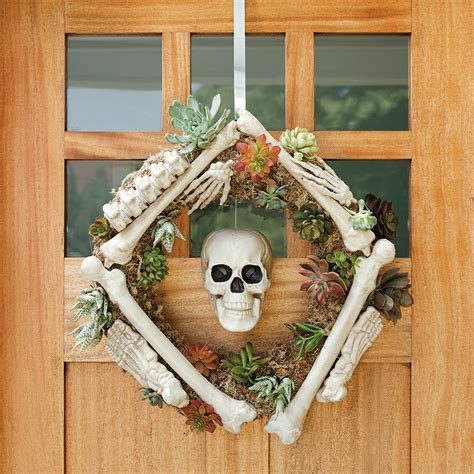 How To Make A Creepy Skeleton Wreath The Home Depot