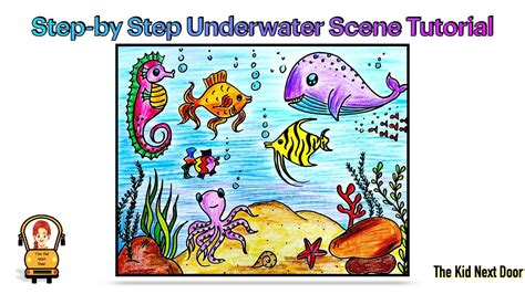 This book is perfect for young children and teenagers with an interest in drawing or art. Learn to draw an Easy Underwater Scene | How to Draw Sea ...