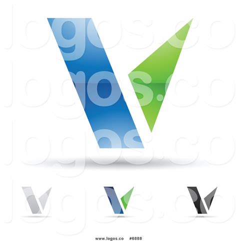 Royalty Free Clip Art Vector Logos Of Abstract Letter V