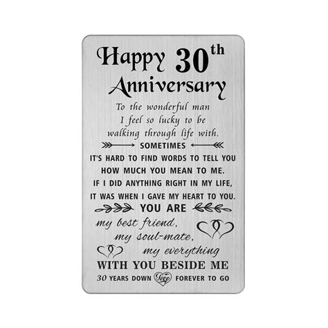 Tanwih Happy 30th Anniversary Ts For Men Husband Him 30 Anniversary