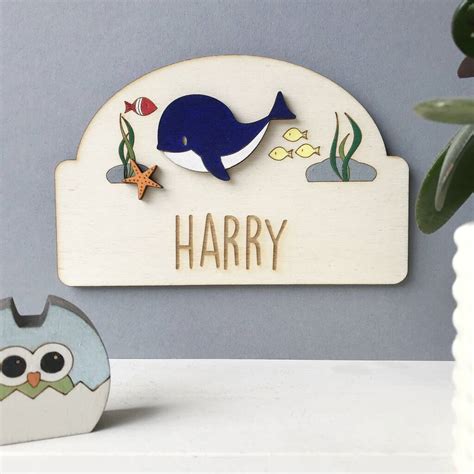 Personalised Sea Life Door Plaque By Just Toppers