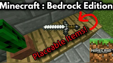 Minecraft Bedrock Edition How To Place Items Commands Tutorial
