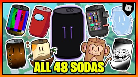 All 48 Sodas In Find The Sodas Roblox Youtube