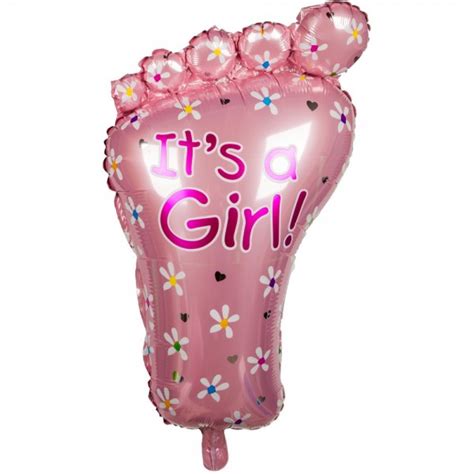 Folienballon Baby Fuß Mit Zehen Mädchen Rosa 72 Cm Geburt Themen