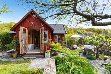 A Red Wooden Cottage On A Swedish Allotment The Nordroom