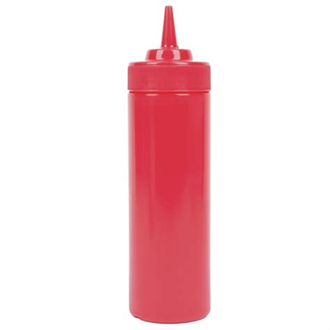 12oz Red Squeeze Bottle With Wide Mouth In Squeeze Bottles From Simplex