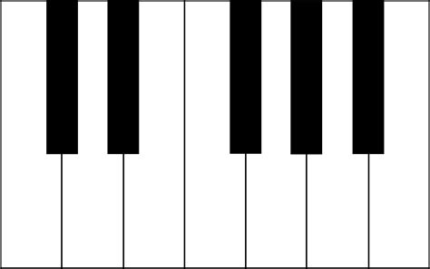 All White Piano Keys Png