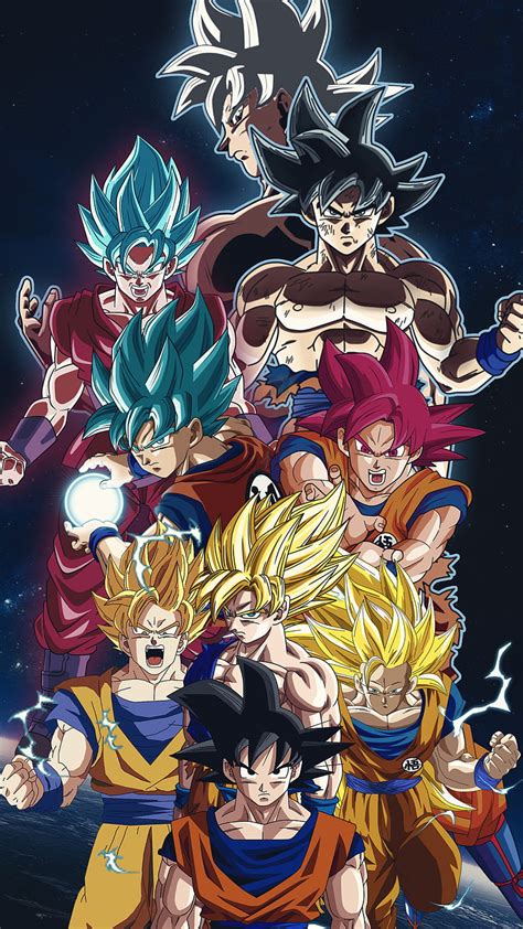 Transformaciones De Goku Continuar Bola Súper Saiyajin Anime