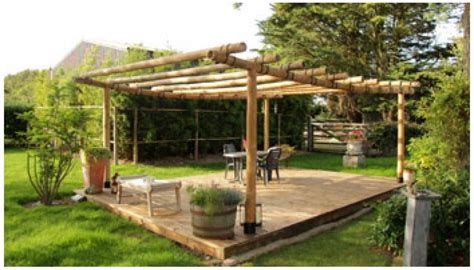 Then the other, a stretch of woven canopy amongst clusters of bamboo, providing. Image result for bamboo pergola designs | Tuin