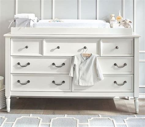 Blythe Extra Wide Dresser And Topper Set Pbkids Changing Table Storage