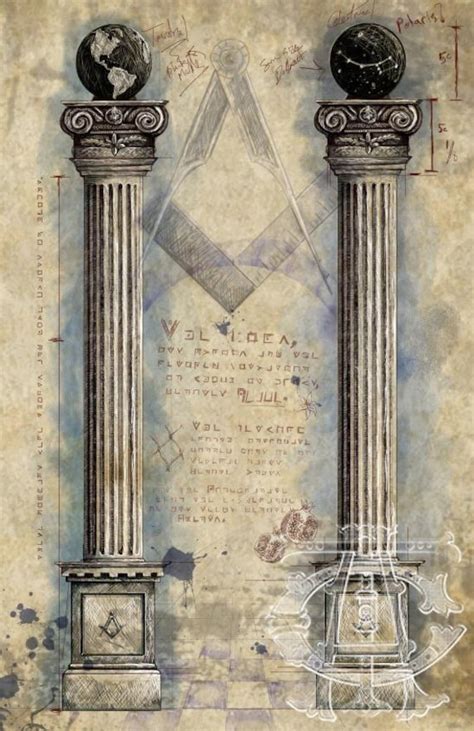Two Brazen Pillars Ryan Flynn Masonic By Thecraftsmansapron