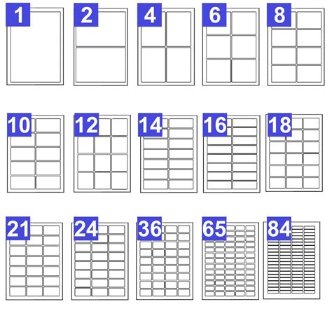 Self Adhesive A4 Printer Address Shipping Labels White Sticky Sheets