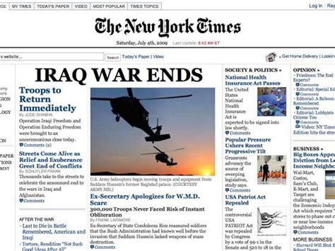 Read All About It Fake New York Times Offered Gothamist