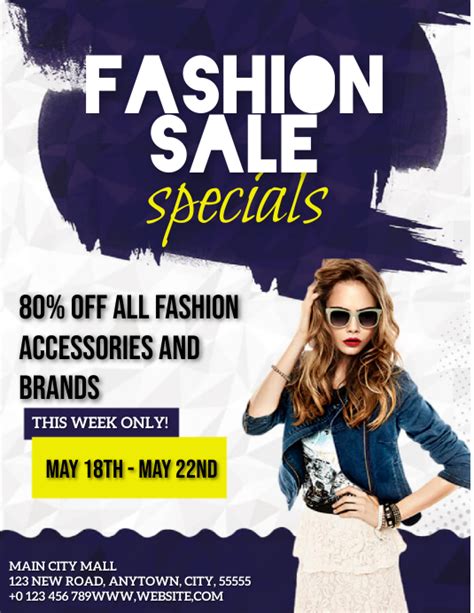 Fashion Clothing Sale Ad Event Template Postermywall