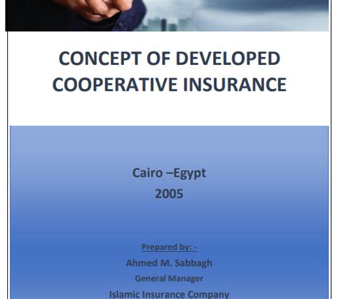 Concept Of Developed Cooperative Insurance Takaful