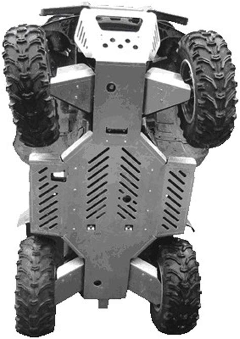 Skid Plate Full Set Aluminium Yamaha Grizzly 660 Iron Baltic