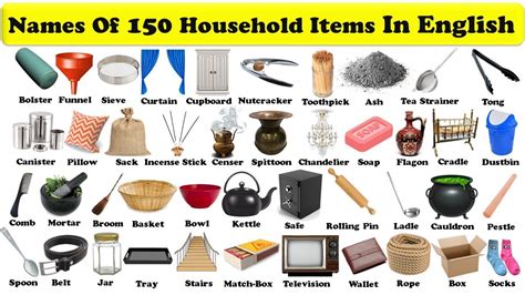 Household Items In English With Pdf English Vocabulary