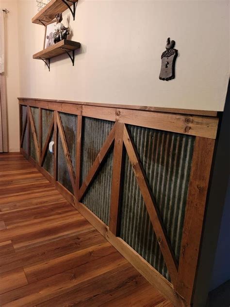 Reclaimed Corrugated Barn Tin Wainscoting Barn Tin Tin Wainscoting