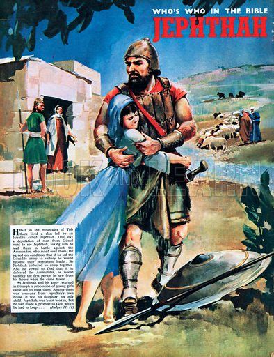 Jephthah And His Daughter Stock Image Look And Learn