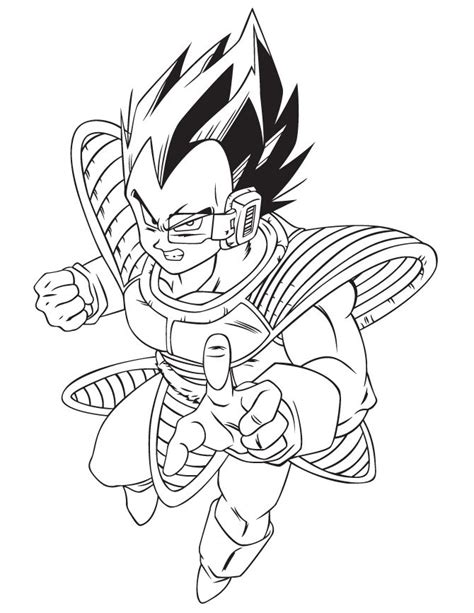 All the character in this cartoon movie are well known. Vegeta Coloring Pages | coloring page | Pinterest | Dragon ball, Dragon and Dragon ball z