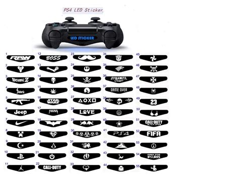 2pcslot Ps4 Controller Led Sticker Ps4 Decal Led Cover Controller Led