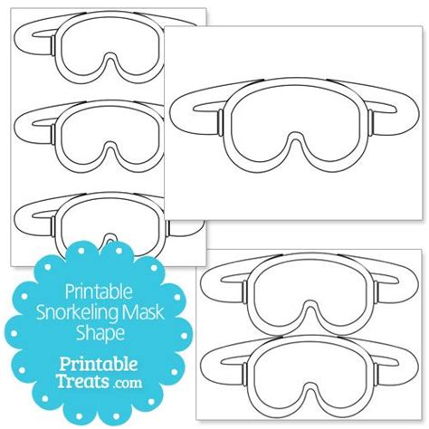 Here you can explore hq scuba mask transparent illustrations, icons and clipart with filter setting like size, type, color etc. Printable Snorkeling Mask Shape from PrintableTreats.com ...