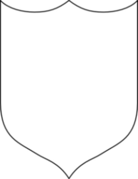 ️blank Shield Coloring Page Free Download