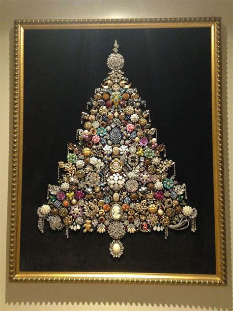 Christmas Tree Made Of Vintage Jewelry Artofit Jewelry Christmas