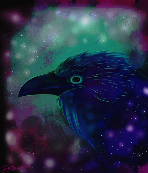 Ravengalaxy By Black Brd On Deviantart Raven Totem Animal Spirit