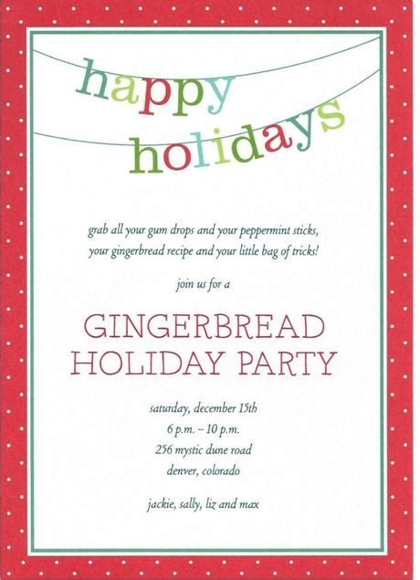 Try out our video invitations to generate some extra buzz for your party! Free Holiday Party Invitation Templates Word - Paperblog
