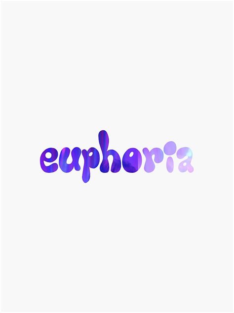 Euphoria Sticker Sticker By Paigeebrown Redbubble