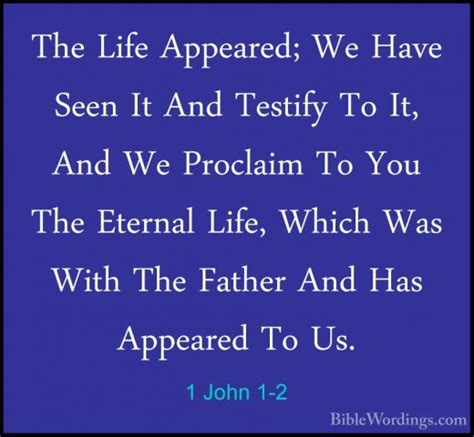 1 John 1 Holy Bible English