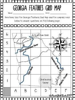 Bundle Map Skills With Georgia Regions Rivers By Peach State Teach