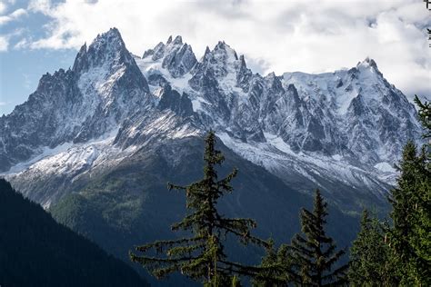 Mountain Peaks Clouds And Landscape Image Free Stock