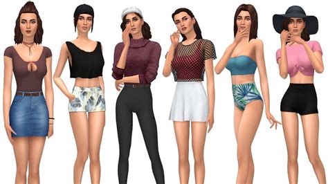 Base Game Cc Look Book Plus Links The Sims 4 Cas Youtube