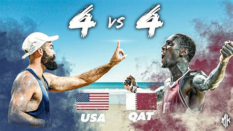 Unreal 4 Vs 4 Beach Volleyball Final Usa Vs Qatar World Beach Games 2019 Youtube