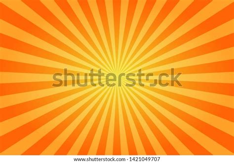 Sunburst Retro Sun Rays Yellow Background Stock Vector Royalty Free