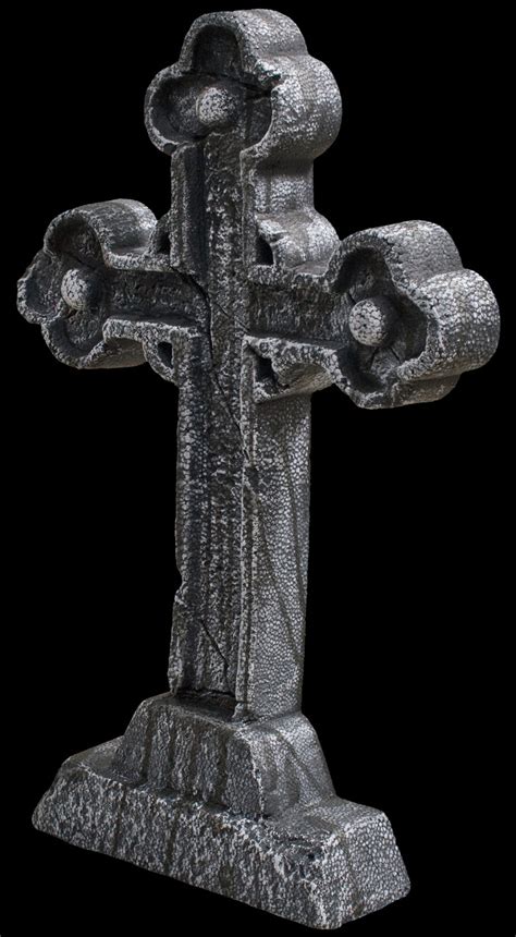 24 Celtic Cross Graveyard Cemetery Halloween Tombstone Headstone Decor