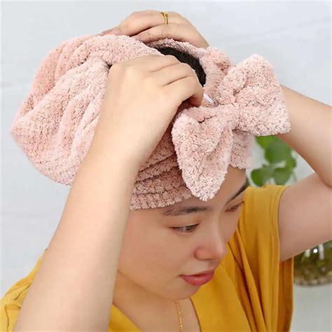 New Quality Textile Microfiber Hair Turban Quickly Dry Hair Hat Wrapped