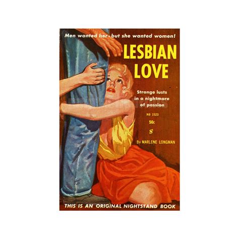 Lesbian Print Lesbian Love Vintage Pulp Paperback Cover Etsy