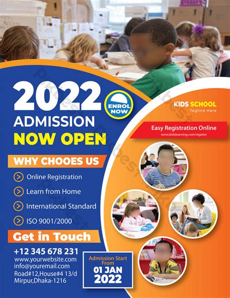 School Admission Poster Design 2022 Template Ai Free Download Pikbest