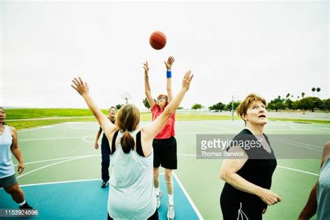 Old Woman Playing Basketball Photos And Premium High Res Pictures Getty Images