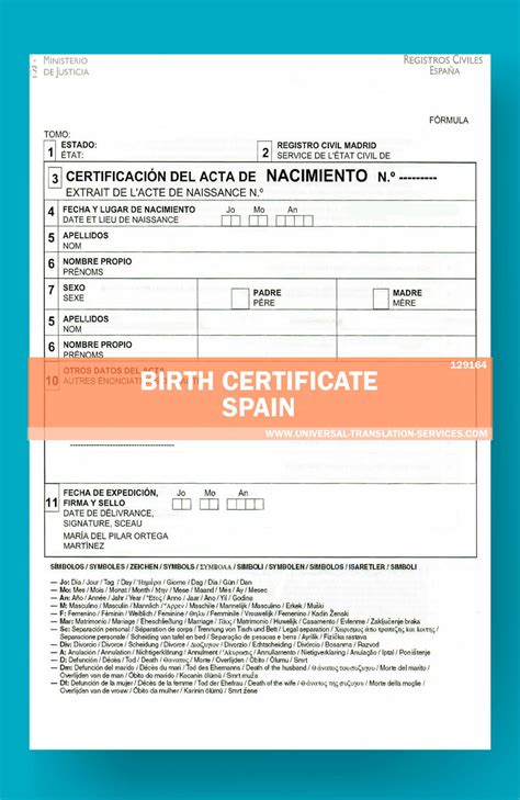 Once your birth certificate order is complete, it is electronically sent by the next business day to the government agency for processing. Get a Birth Certificate (template Spain)