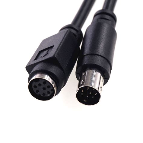 Md8 Mini Din 8 Pin Male Female Adapter Cable Plug Socket Conventer Plc