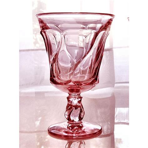 1950s Vintage Fostoria Pink Glass Jamestown Pink Goblets Set Of 6 Chairish