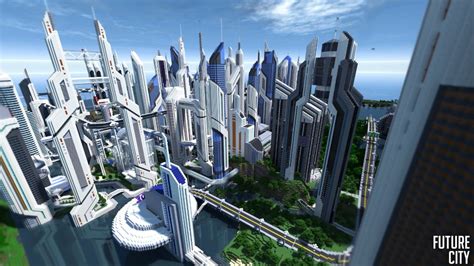 Map Ville Future City 3 4 Minecraft