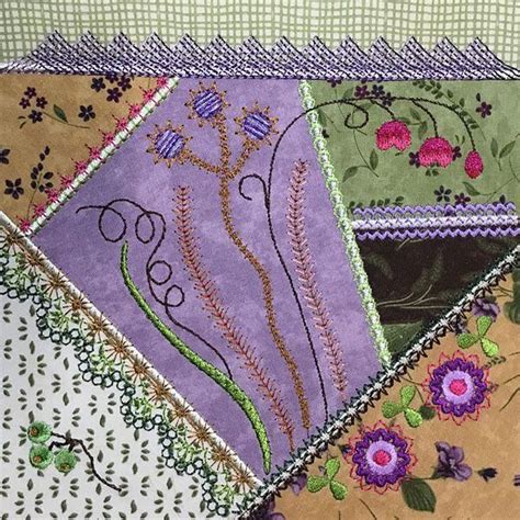 Crazy Quilt Embroidery Patterns Crazyquilting Hand Work Embroidery